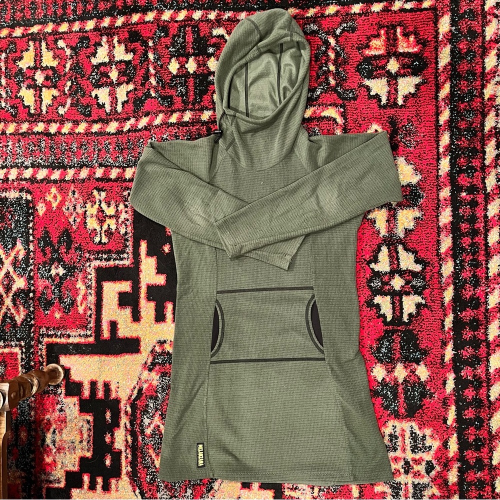 Melanzana Green Microgrid Dress